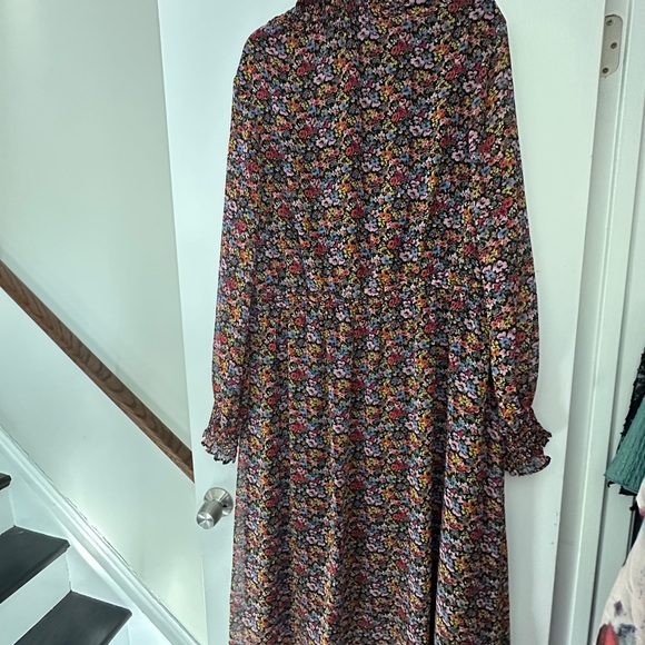 Long Tall Sally Multicolor Floral Long Sleeve Dress - Picture 5 of 6